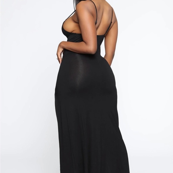 Double Slit Fashion Nova Spaghetti Strap Dress - Picture 2 of 3